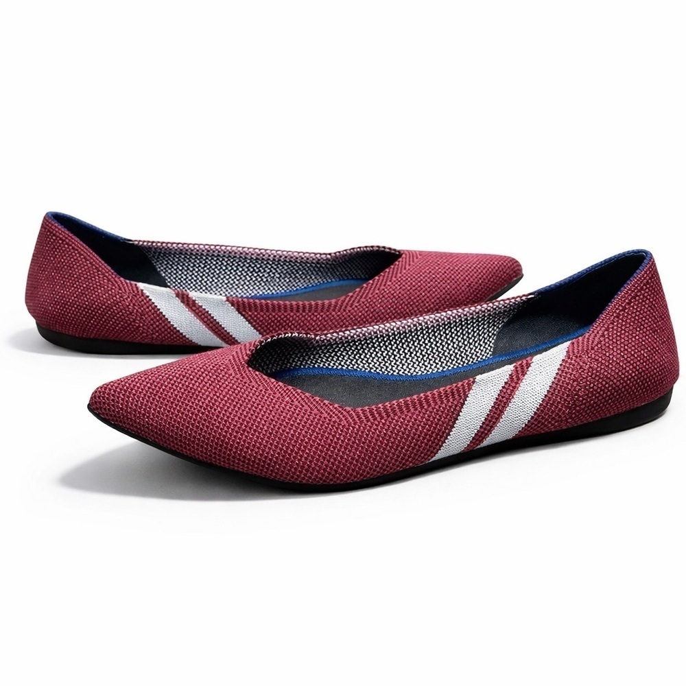Rothy’s RETIRED Limited Edition magenta racer stripes the point 7.5